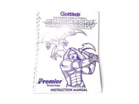 Manual Gottlieb - Gladiators (gebruikt)