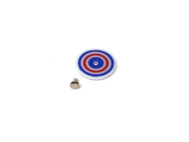 Target Face Rond Bullseye Wit/Blauw/Rood (nieuw)