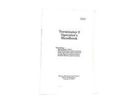 Operators Handbook Williams - Terminator 2 (gebruikt)