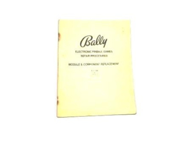 Manual Bally - Repair Procedures 1977 (used)