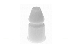 Faceted Post White 1-3/16" (new)