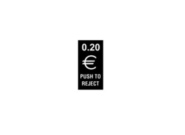Coin Entry Label 0,20 Euro (new)