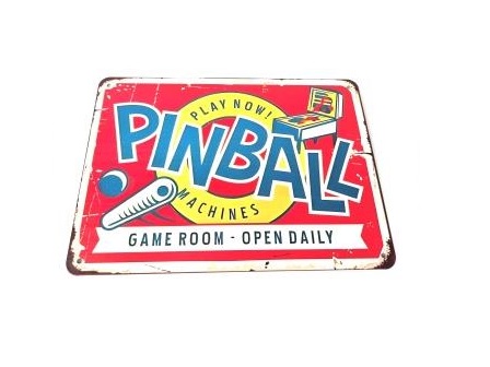 Game Room Sign "Pinball" (nieuw) 06