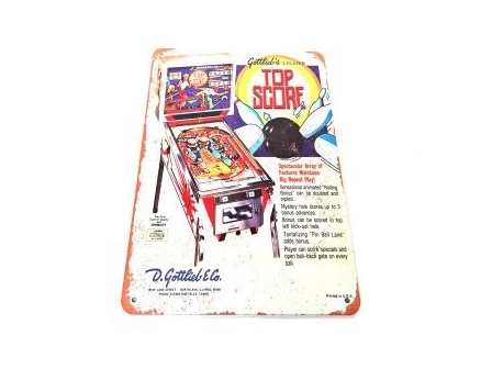 Game Room Sign "Top Score" (nieuw) 10