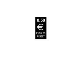 Munt Inworp Label 0,50 Euro (nieuw)