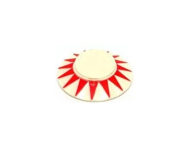 Popbumper Cap Sun Rood / Blanco (nieuw)