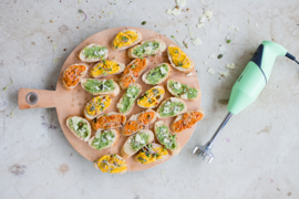 Spread met broccoli, pompoen of paprika