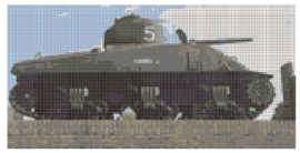 Borduurpatroon tank Westkapelle - LielDesign