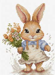 Borduurpakket  the happy bunny  - Luca S