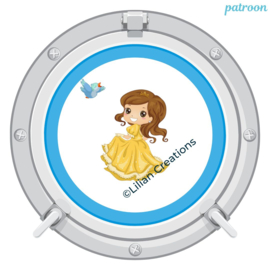 Digitaal borduurpatroon prinses - LielDesign