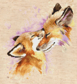 Borduurpakket foxes - Luca-S