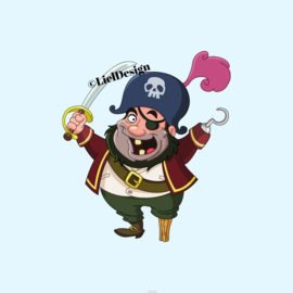 Borduurpatroon piraat digitaal gratis - LielDesign
