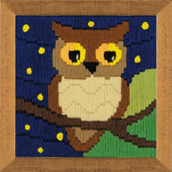 Borduurpakket Owl among the stars - Riolis