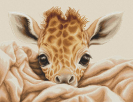 Borduurpakket  the baby giraffe - Pako