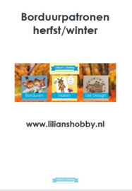 Borduurpatronenboekje digitaal met herfst/winterpatronen - LielDesign