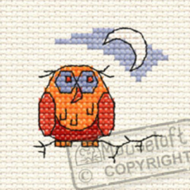 Borduurpakket old ollie owl in the woods - Mouseloft