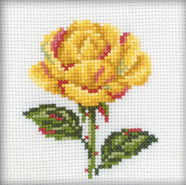 Borduurpakket yellow rose  - RTO