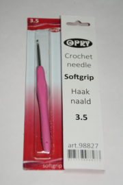 Haaknaald softgrip 3.5 mm. - Opry