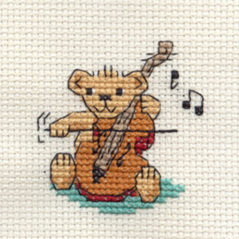 Borduurpakket string quartet Teddy - Mouseloft