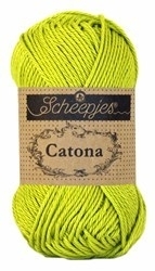 Garen catona 245 green yellow - 50 gram Scheepjes