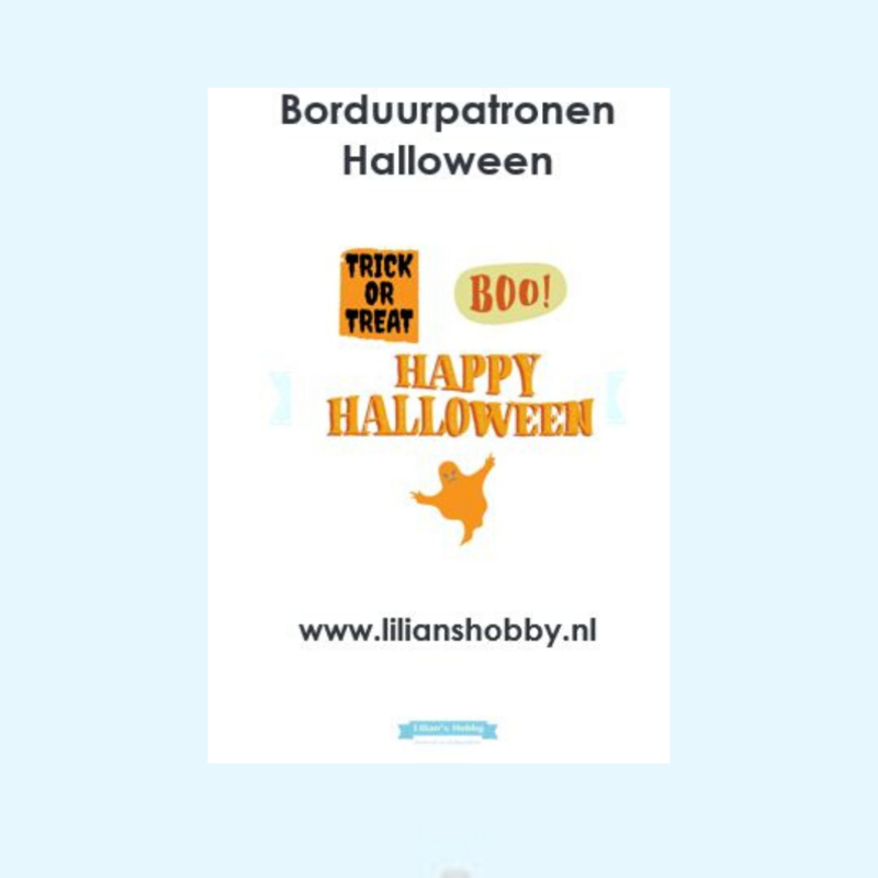 Borduurpatronenboekje digitaal met Halloweenpatronen - LielDesign