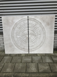 Wandpaneel set/2  2x 80x120 cm