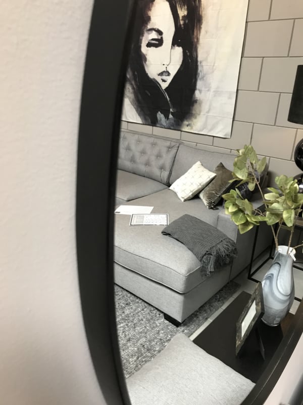 Reflectie bladzijde Ga wandelen Spiegel Rond Zwart 100 cm | Spiegels | Casa Cosi Wonen