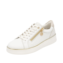Remonte Sneaker Ecru met Goud D2E00.80