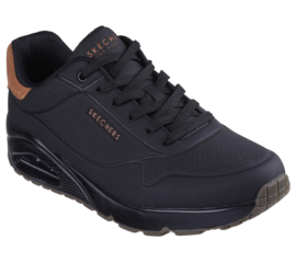 Skechers Heren Sneaker Zwart/Cognac 183004