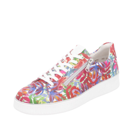 Remonte Sneaker Rood-Fuxia Gebloemd D2E02.90