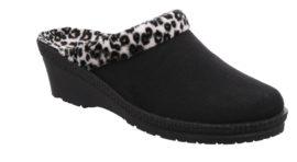 Rohde Dames Pantoffel Zwart met Tijgerprint 2462.90