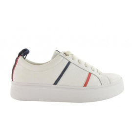 Fabs Sneaker Wit (Rood/Blauw) F61219