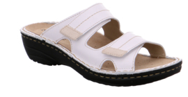 Rohde Dames Slipper 2 banden Wit/Beige 5777.00