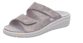 Rohde Dames Slipper 2 banden Lichtgrijs 5729.83