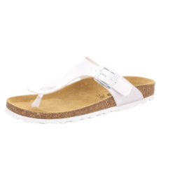 Longo Dames Teenslipper Gizeh Ecru Metallic 11123.35