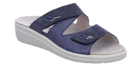 Rohde Dames Slipper 2 banden Blauw 5729.56