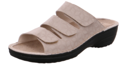 Rohde Dames Slipper 3 banden Beige 5772.12