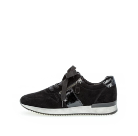 Gabor Sneaker Zwart Nubuck met Lak 420.97