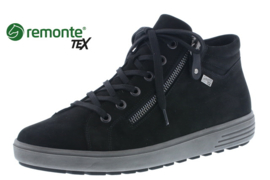 Remonte Veterlaarsje Zwart Nubuck D4471