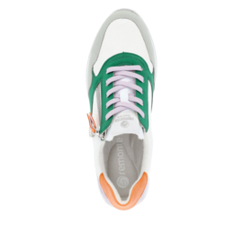 Remonte Sneaker Wit -Groen D0H01.83