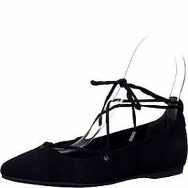 s.Oliver Dames Ballerina Zwart Nubuck 22108