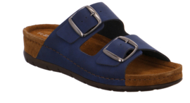 Rohde Dames Slipper 2 banden Blauw 5856.56