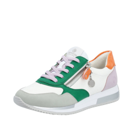 Remonte Sneaker Wit -Groen D0H01.83