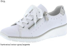 Rieker Dames Sneaker Wit 53701