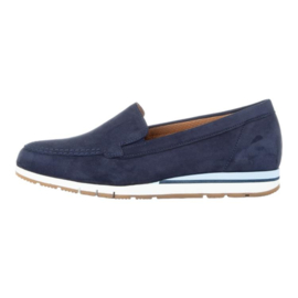 Gabor Instapschoen Blauw Nubuck (met lichtblauw in de zool) 414.36