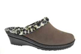 Rohde Dames Pantoffel Taupe met Tijgerprint 2462.17