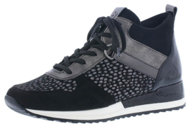 Remonte Hoge Sneaker Zwart/Grijs R2574