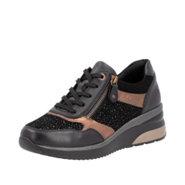 Remonte Sneaker Zwart/Brons D2416.03