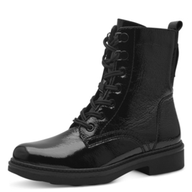 Tamaris Comfort Veterlaarsje Zwart Lak 85107.018