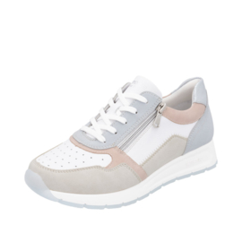 Remonte Sneaker Wit-Blauw-Rose D2G00.81